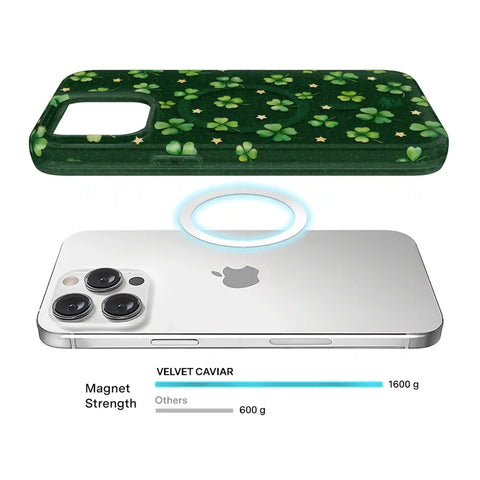 Lucky Clover Glitter iPhone Case
