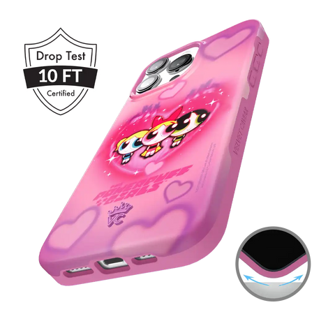 The Powerpuff Girls Airbrush Hearts iPhone Case