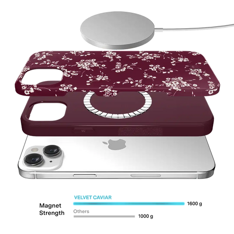 French Burgundy Floral iPhone Case