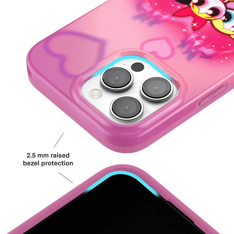 The Powerpuff Girls Airbrush Hearts iPhone Case