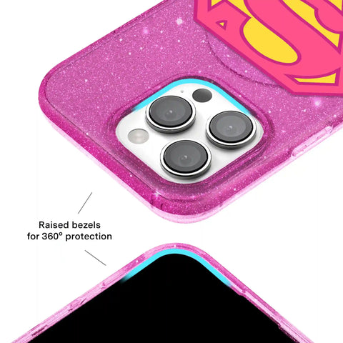 Supergirl Stardust Glitter iPhone Case