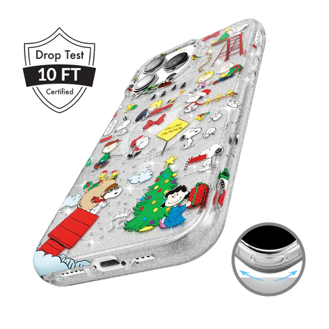 Snoopy Christmas Glitter iPhone Case