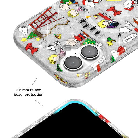 Snoopy Christmas Glitter iPhone Case