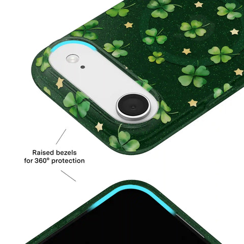 Lucky Clover Glitter iPhone Case
