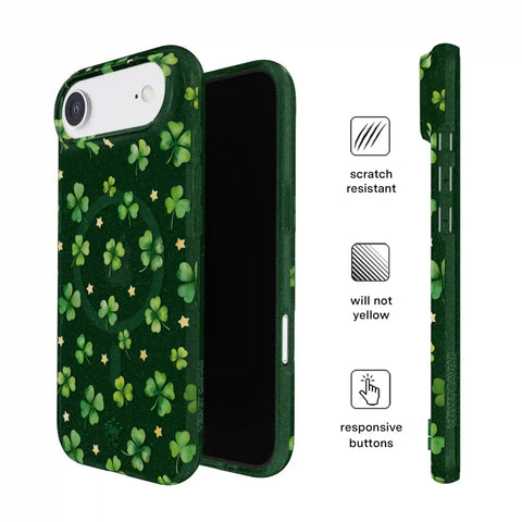 Lucky Clover Glitter iPhone Case