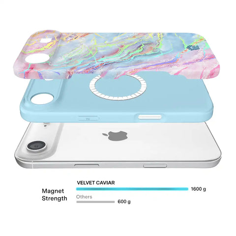 Holo Moonstone Marble iPhone Case