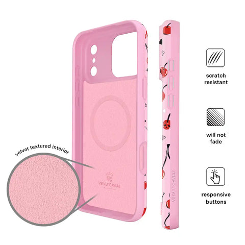 Sour Cherry Skulls iPhone Case