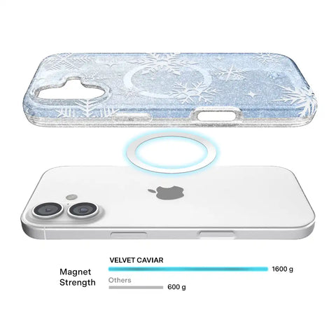 Snow Angel Glitter iPhone Case