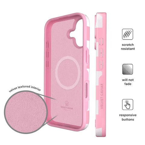 Pink Vibe Checkered iPhone Case