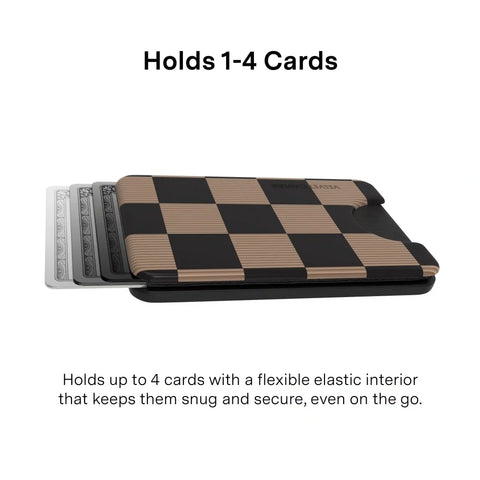 Mocha Vibe Checkered Magsafe Wallet