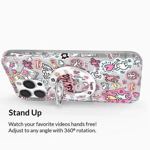 Keith Haring Pastel MagSafe Grip Ring