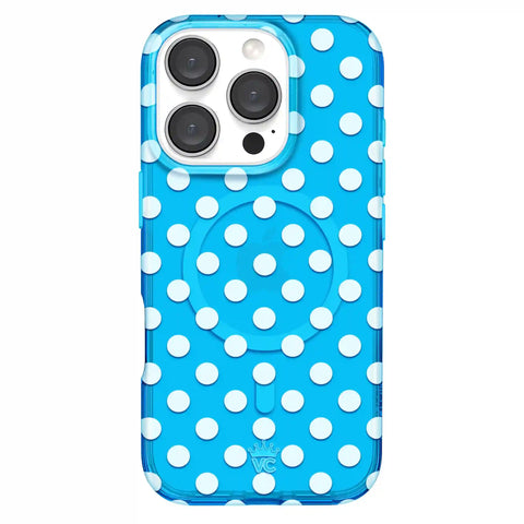 Aquamarine Polka Dot iPhone Case