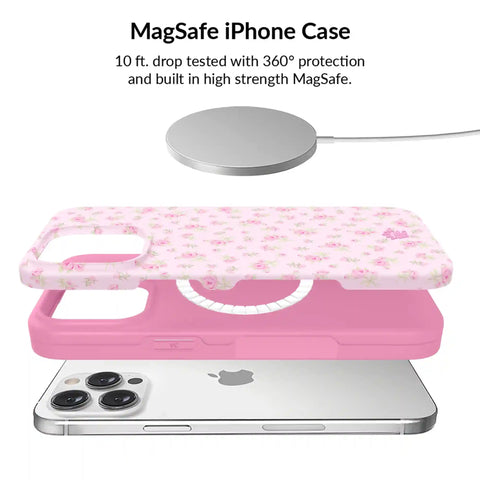Dainty Pink Floral iPhone Bundle Set