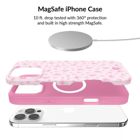 Dainty Pink Floral iPhone Bundle Set