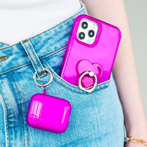Neon Purple iPhone Case