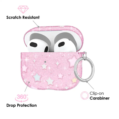 Falling Star Glitter AirPod Case
