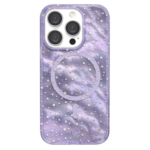 Lilac Celestial Stars iPhone Case