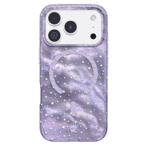 Lilac Celestial Stars iPhone Case