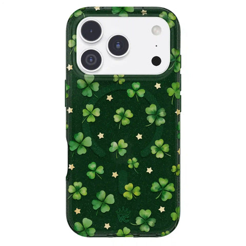 Lucky Clover Glitter iPhone Case
