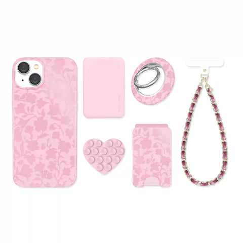 Magical Mauve Floral iPhone Bundle Set