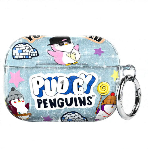 Pudgy Penguins Iceberg Glitter AirPod Case