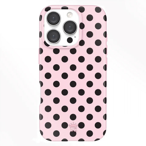 Princess Pink Polka Dot iPhone Case