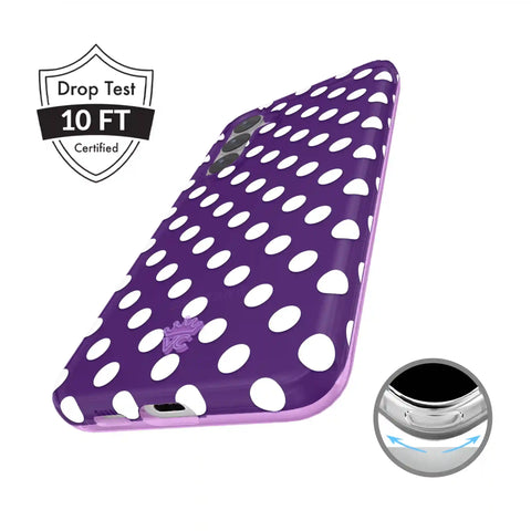 Violet Glow Polka Dot Samsung Case