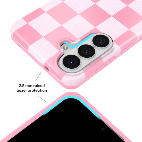 Pink Vibe Checkered Samsung Case