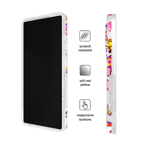 Snoopy Patchwork Glitter Samsung Case