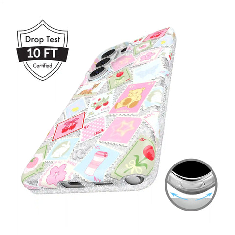 Spring Whimsy Stamps Glitter Samsung Case