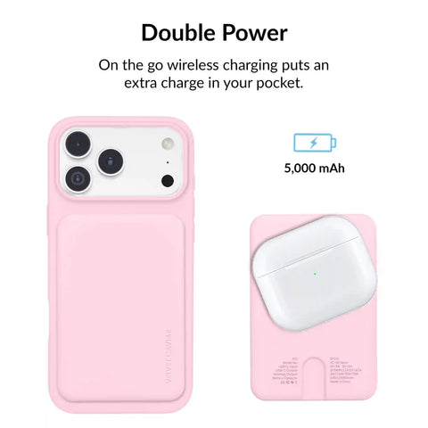 Strawberry Milk Slim Portable MagSafe Charger Power Pack