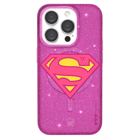 Supergirl Stardust Glitter iPhone Case