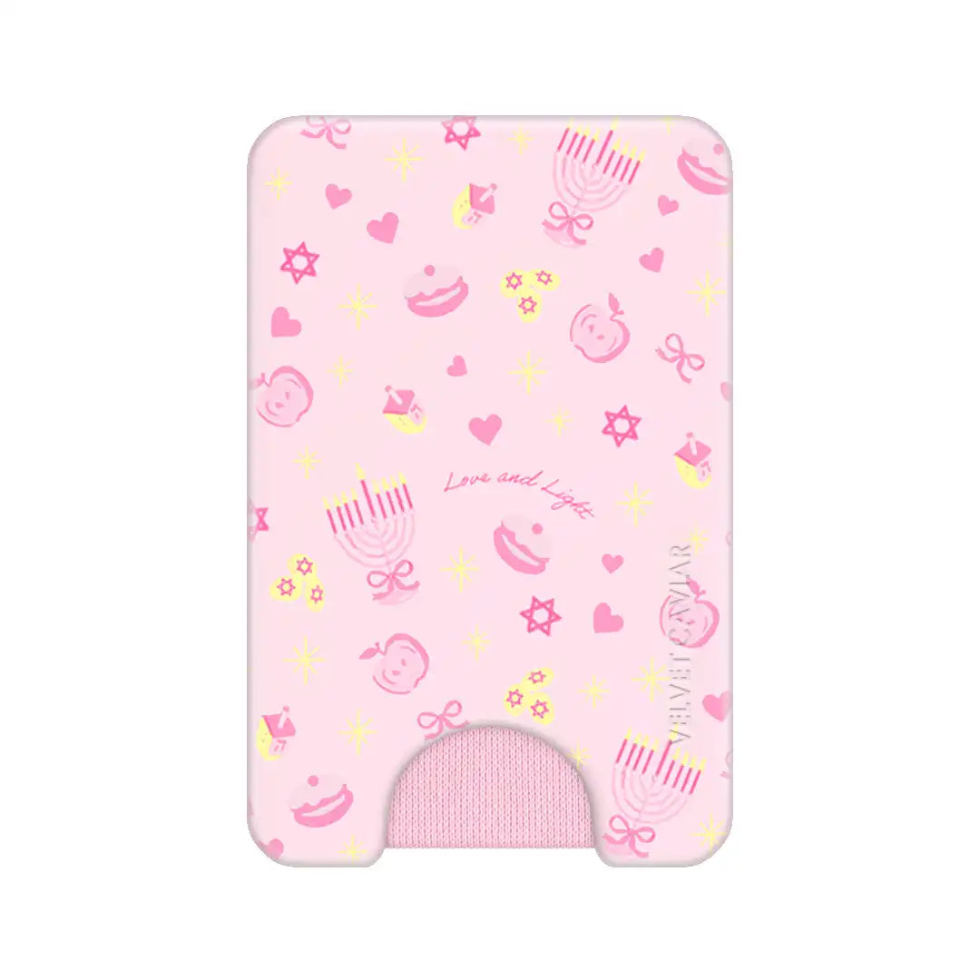 Pink Hanukkah MagSafe Wallet