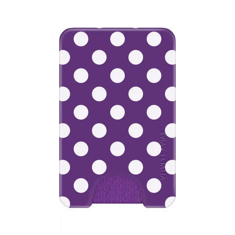 Violet Glow Polka Dot MagSafe Wallet