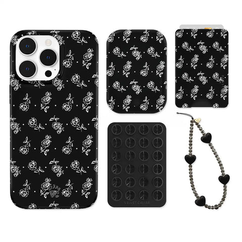 Vintage Roses iPhone Bundle Set - Wallet