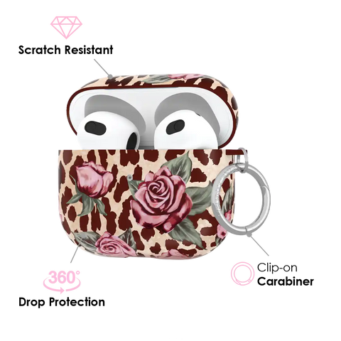 Rosy Leopard AirPod Case
