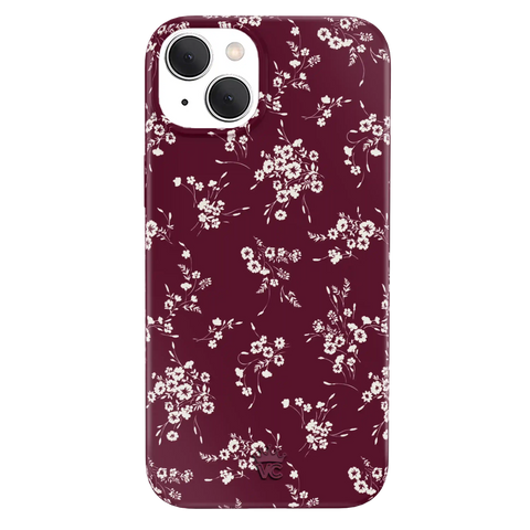 French Burgundy Floral iPhone Case