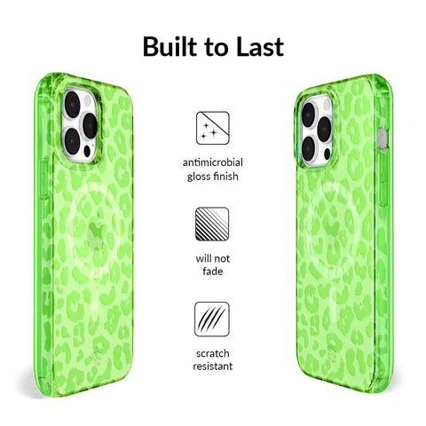 Key Lime Leopard iPhone Case
