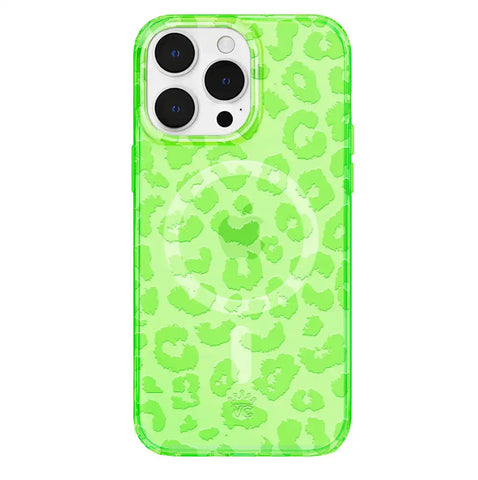 Key Lime Leopard iPhone Case