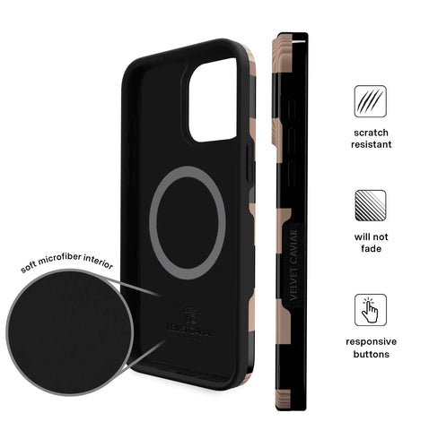 Mocha Vibe Checkered iPhone Case