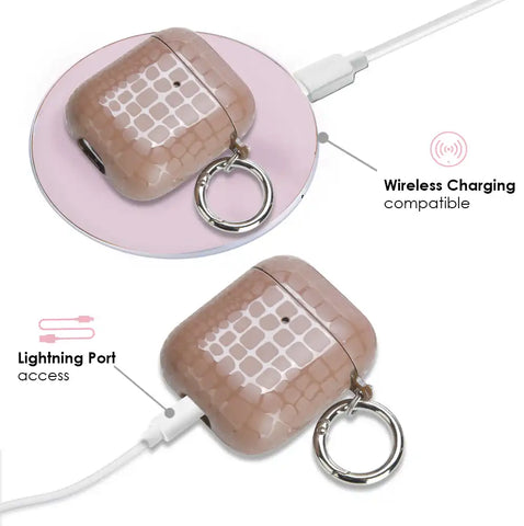 Khaki Croc AirPod Case