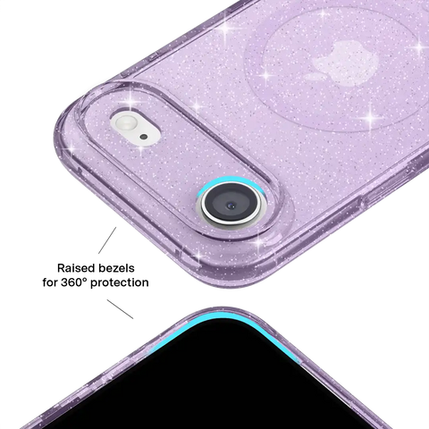 Lilac Stardust Glitter iPhone Case