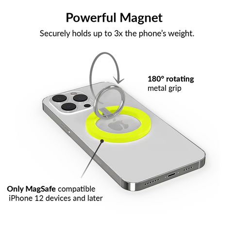 Neon Yellow MagSafe Grip Ring