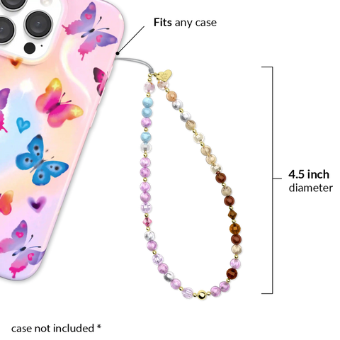 Ombre Gemstone Phone Charm