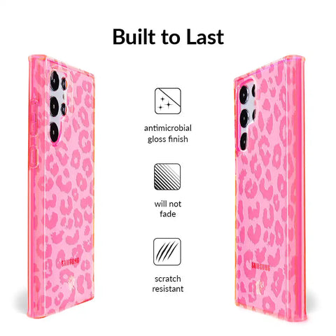 Candy Pink Leopard Samsung Case