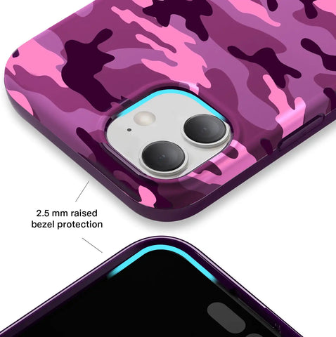 Magenta Camo iPhone Case