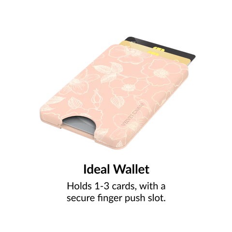 Peach Blossom Magsafe Wallet