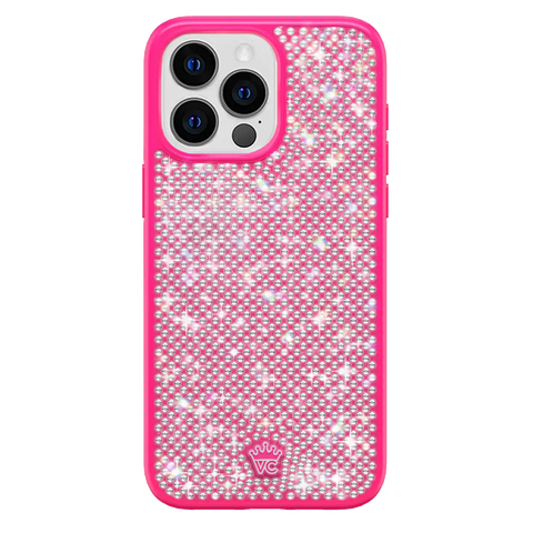 Hot Pink Caviar Crystals iPhone Case