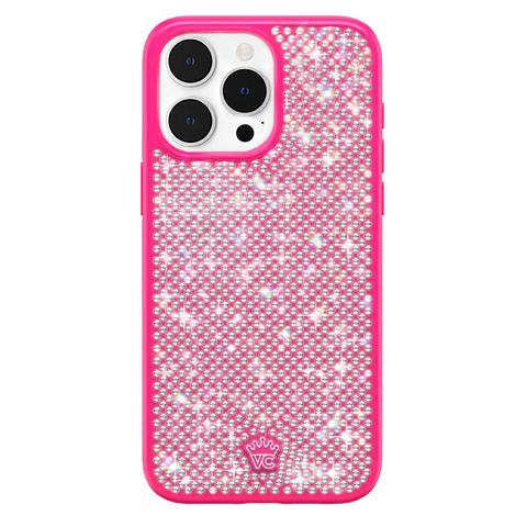 Hot Pink Caviar Crystals iPhone Case