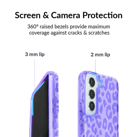Electric Purple Leopard Samsung Case